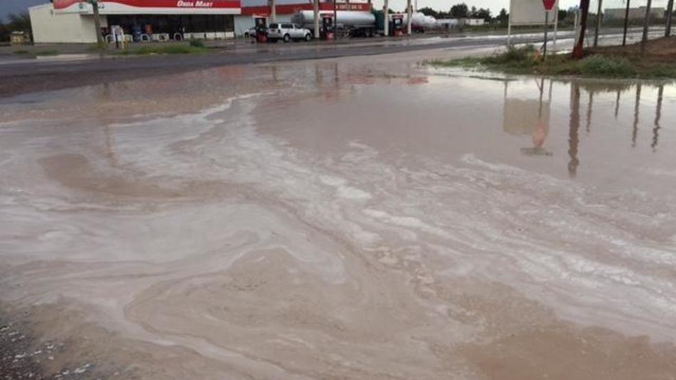 Chaparral roads flooded after storms hit the area KFOX