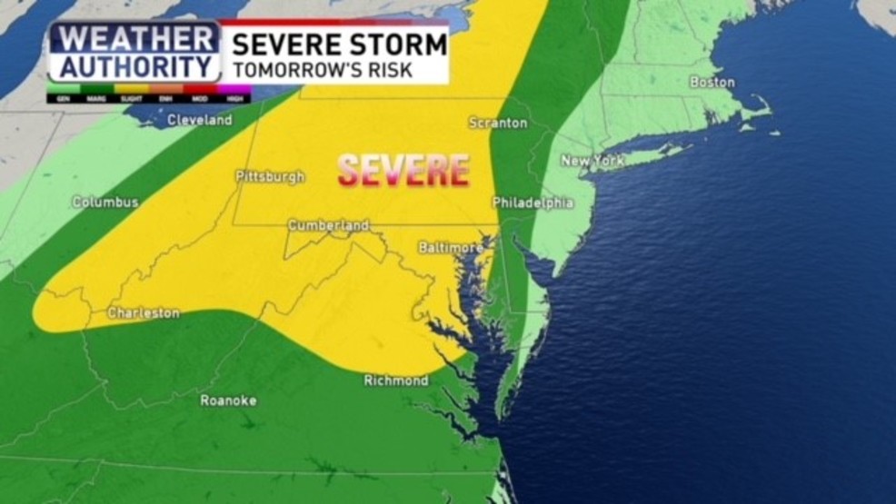 Severe Storms Possible In Maryland On Thursday | WBFF