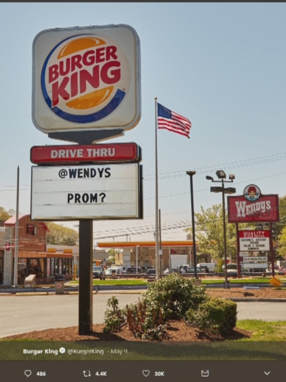 Is It A Date Burger King Asks Wendy S To The Prom Wtgs