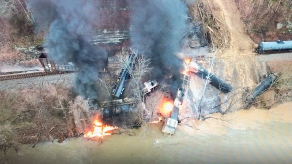 Cleanup efforts underway after train derailment in Kentucky WCHS