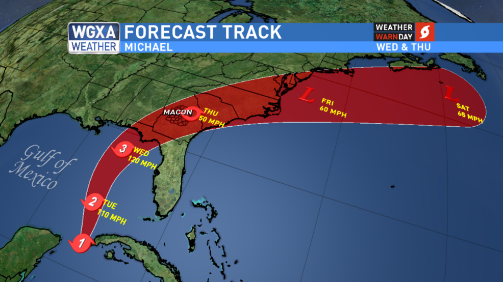 MONDAY UPDATE Hurricane Michael threatens Middle WGXA