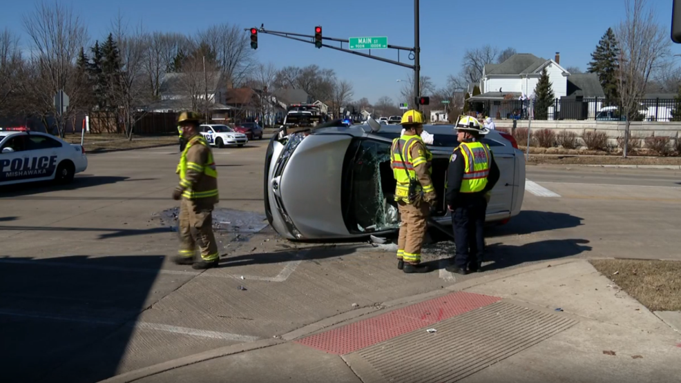 One person has minor injuries after crash at Main Street and Broadway