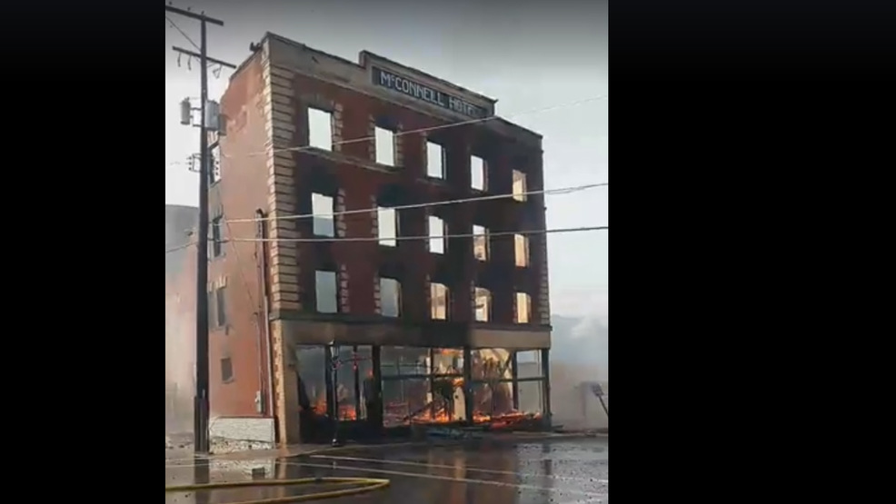 Historic hotel destroyed after fire in downtown Kellogg KBOI