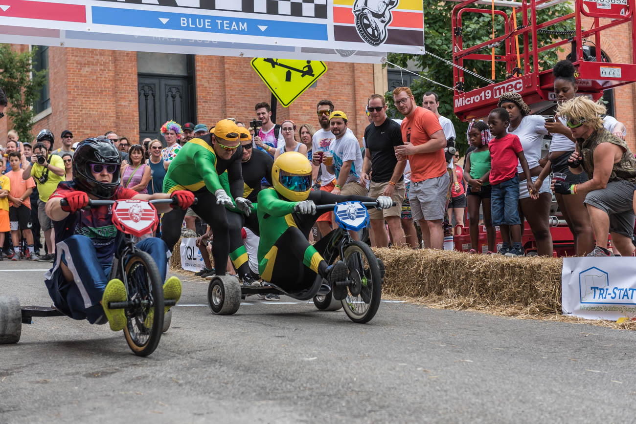 Danger Wheel Adult Big Wheel Racing Takes Over Pendleton Cincinnati