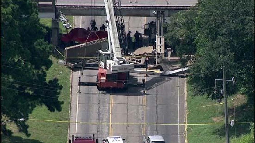 Truck hits bridge, debris strikes car, killing child WOAI