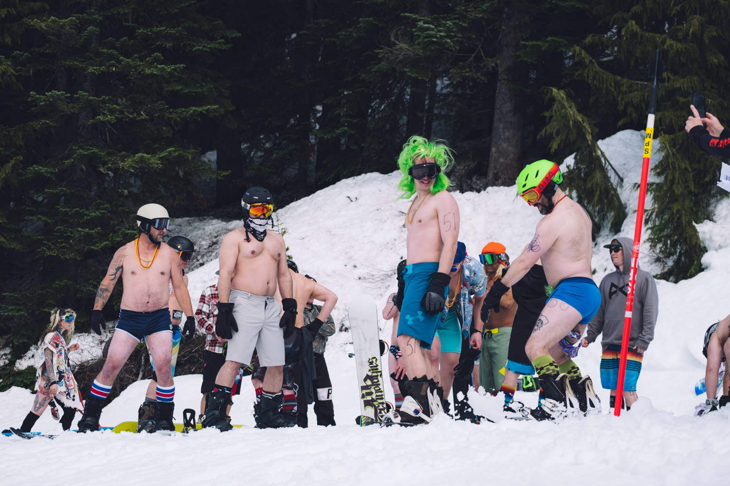 Photos No clothes, no problem! Skiers, boarders strip down for annual