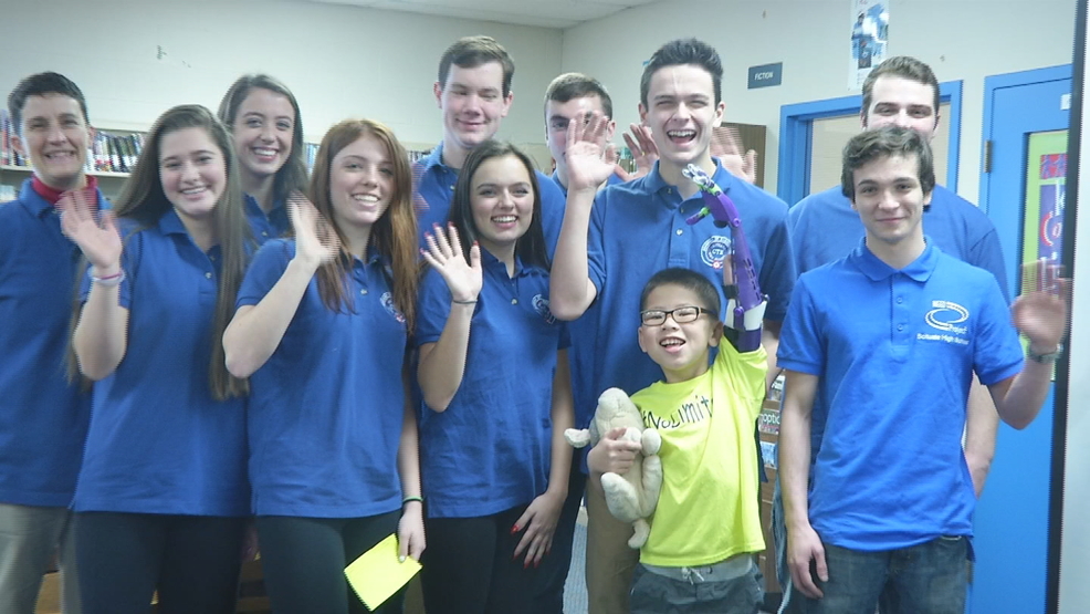 Scituate students create prosthetic arm for boy