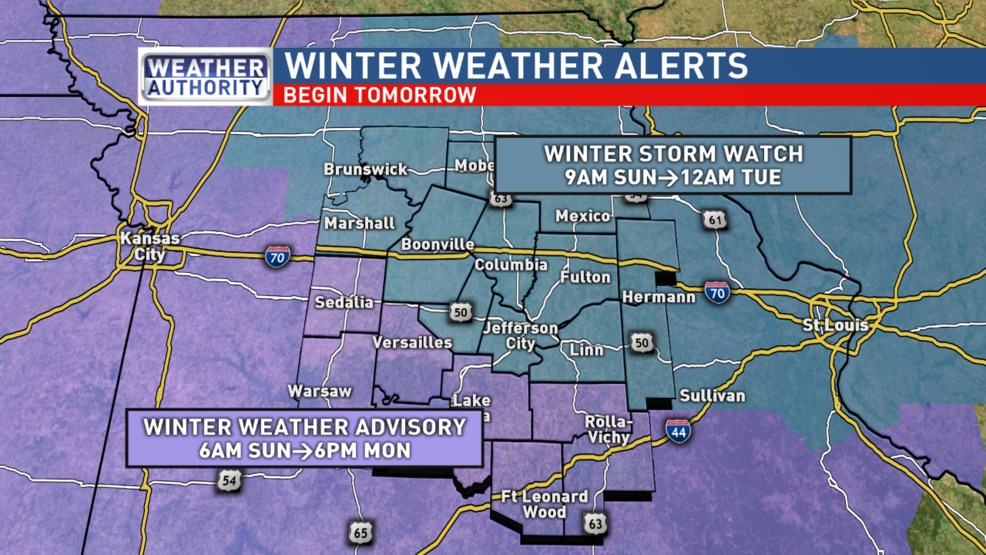 First Winter Weather Alerts Issued Ahead Of Incoming Storm | KRCG