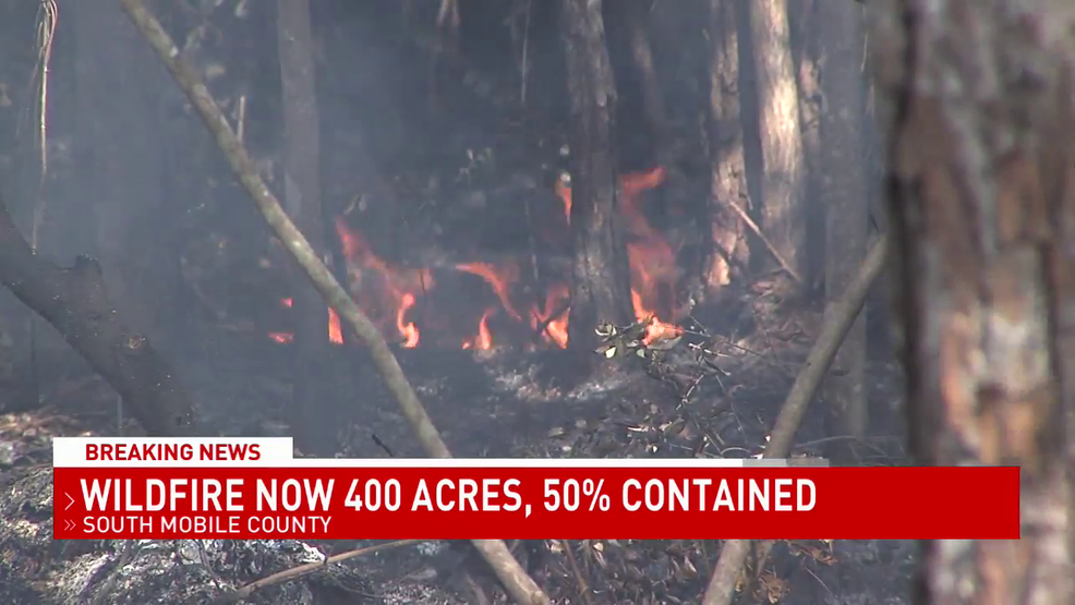 Deakle Rd Fire Spreads To About 400 Acres 50 Contained Wpmi