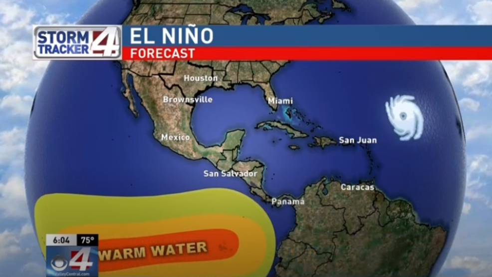 El Niño could impact hurricane season KGBT