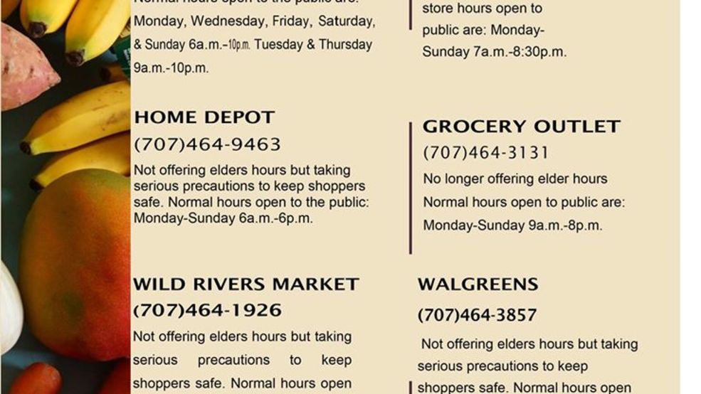 Stores Offer Elder Shopping Hours For Tribal Communities Amid Covid 19 Precautions Krcr